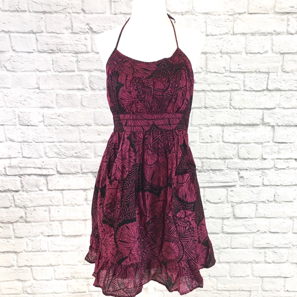 Ecote Urban Outfitters Floral Halter Dress Sz S